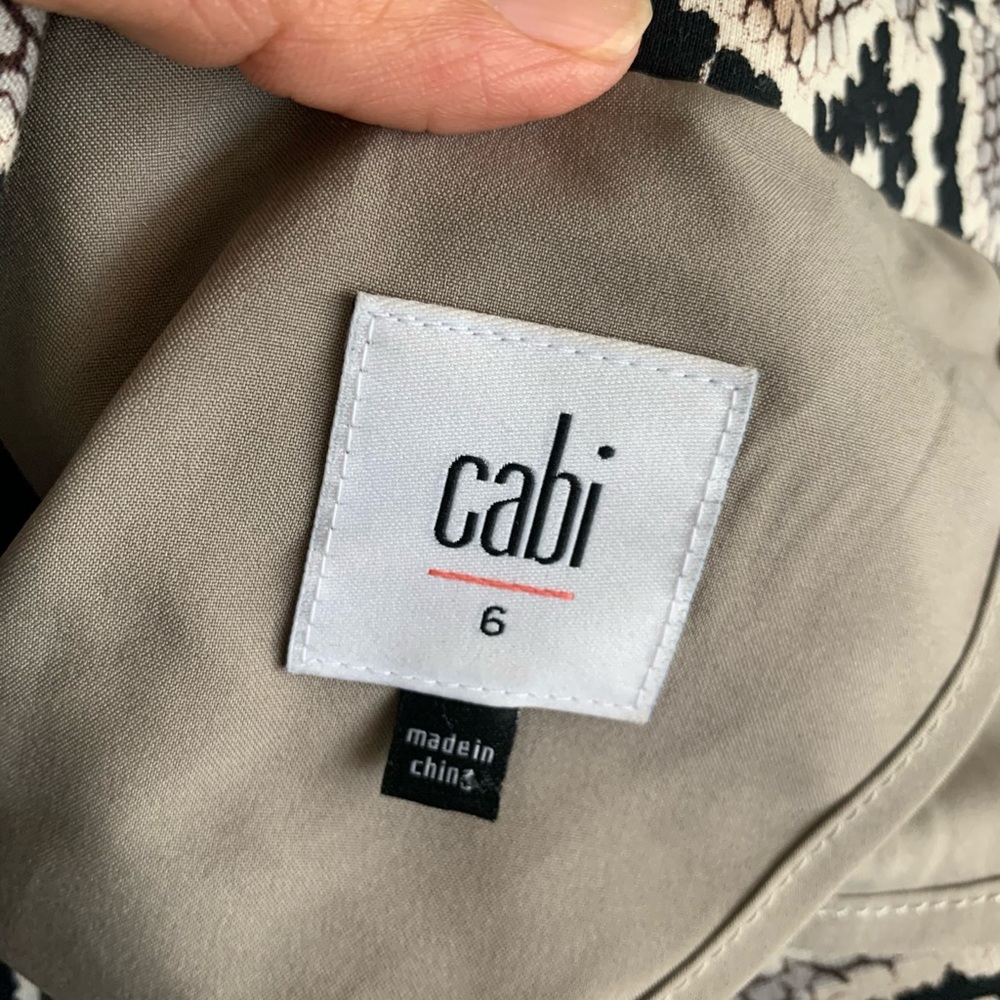 Cabi Python Blazer Tan Gray Neutral Snakeskin Pri… - image 8
